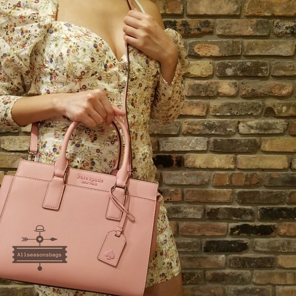 Monotone Pink Kate Spade Cameron Satchel Medium - Picture 2 of 8